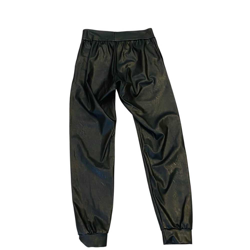 Commando Black Faux Leather Pocketed Joggers S - Picture 6 of 9